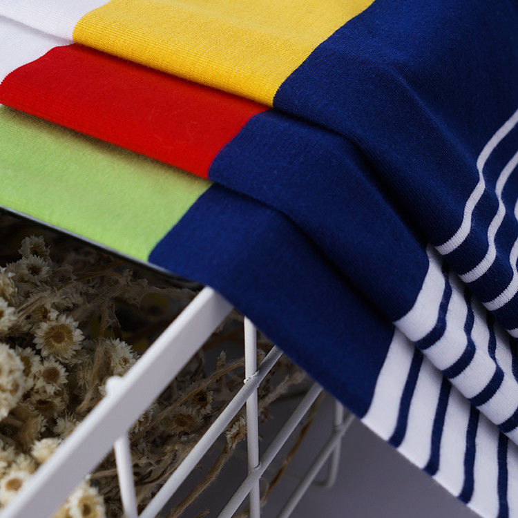 Soft And Comfortable Easy To Care Hygroscopic Striped Knit Fabric For Casual Wear