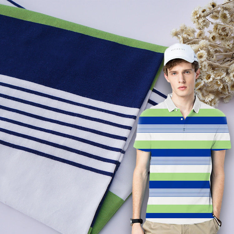 Soft And Comfortable Easy To Care Hygroscopic Striped Knit Fabric For Casual Wear