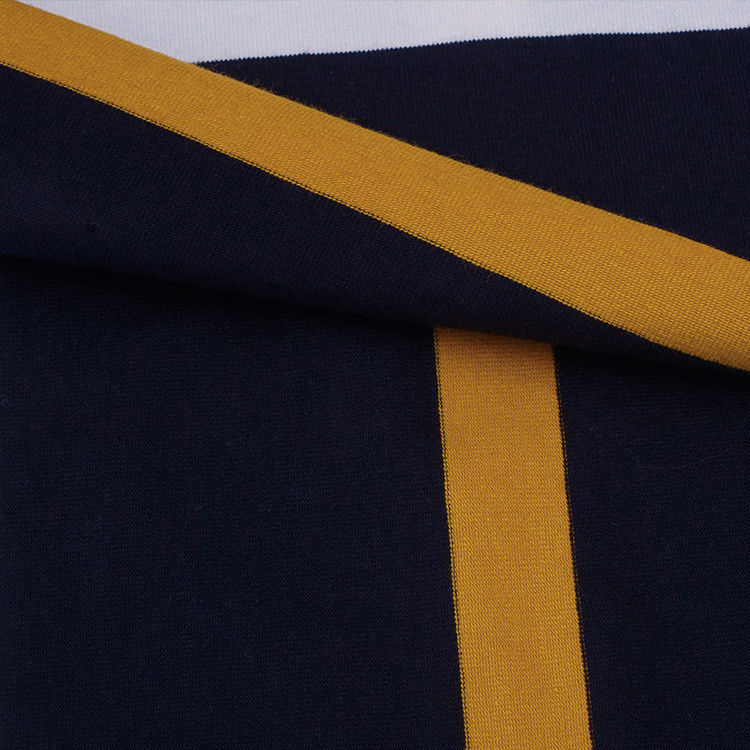 High Color Fastness And Moisture-Absorbent Striped Knit Fabric For Polo Shirt