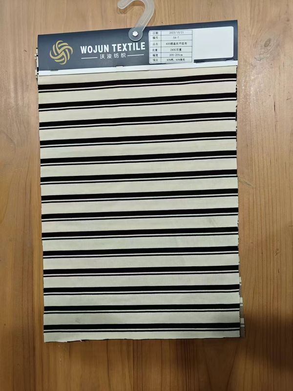 Flat And Smooth And Skin-Friendly Healthy Striped Knit Fabric For T-Shirt