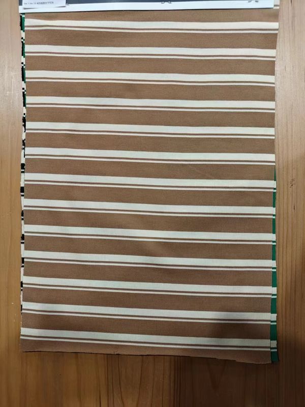 Flat And Smooth And Skin-Friendly Healthy Striped Knit Fabric For T-Shirt