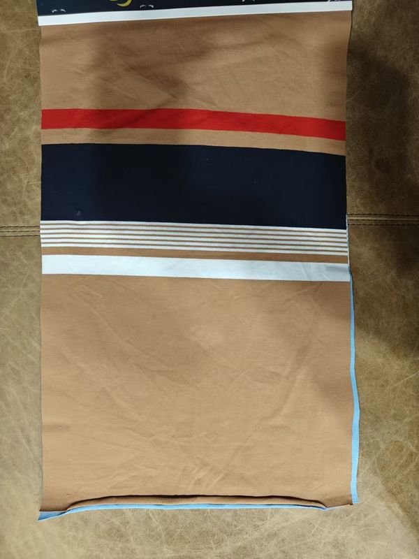 Wear-Resistant And Durable And Comfortable Stylish Striped Material Fabric For Polo Shirt