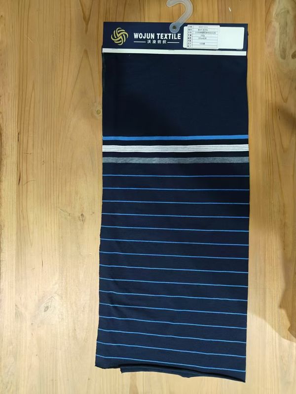 Breathable And Moisture-Absorbent And Stylish Striped Material Fabric For T-Shirt
