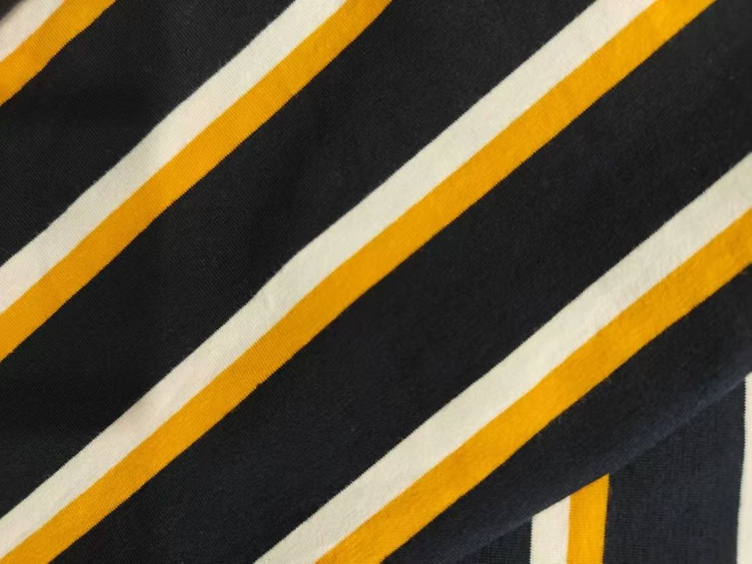 Soft And Skin-Friendly And Environmentally Friendly Striped Material Fabric For Casual Wear