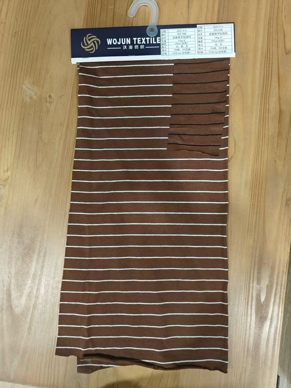 Environmentally Friendly And Skin-Friendly Wear-Resistant Striped Material Fabric For Casual Wear