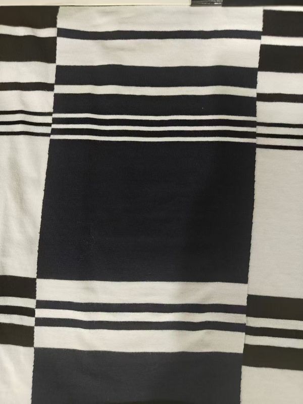 Fashionable ，Skin-Friendly Comfortable And Soft Striped Material Fabric For T-Shirt