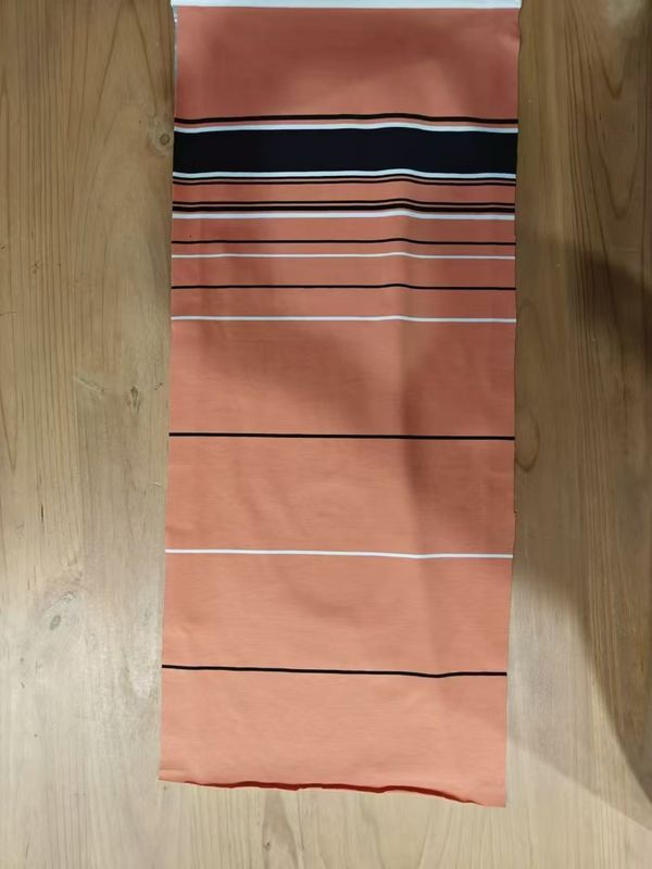 Soft And Comfortable ，Durable And Smooth Stylish Striped Material Fabric For T-Shirt