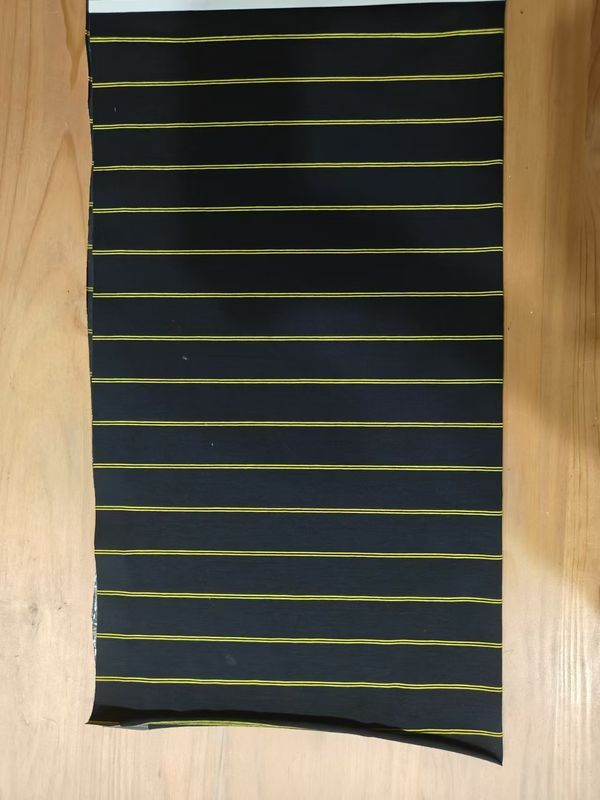 Tightly Woven Wear-Resistant And Wrinkle Resistant Striped Material Fabric For Polo Shirt