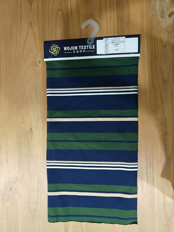 Skin-Friendly And Comfortable Sweat Absorbing Striped Knit Fabric For Polo Shirt