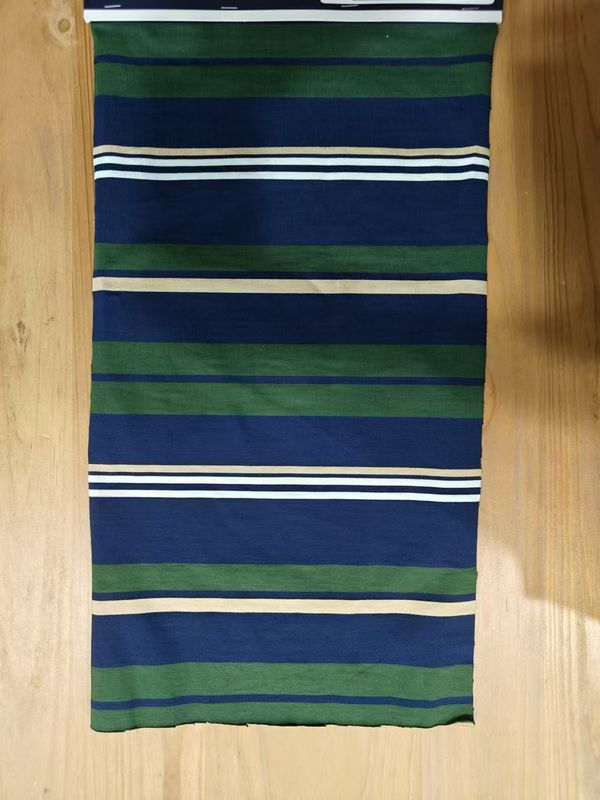Skin-Friendly And Comfortable Sweat Absorbing Striped Knit Fabric For Polo Shirt