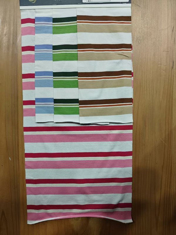Skin-Friendly And Breathable And Comfortable Striped Knit Fabric For Casual Wear