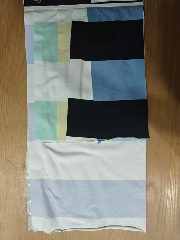 Fashionable  And Soft Smooth And Skin-Friendly Striped Knit Fabric For T-Shirt