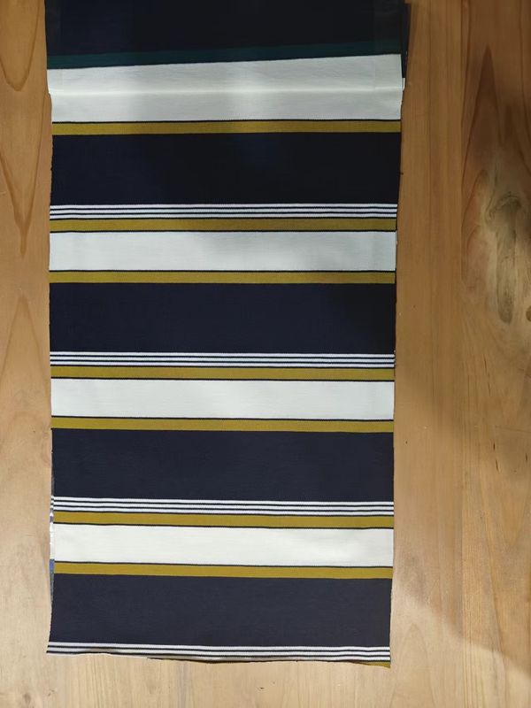 Durable And Comfortable And Skin-Friendly Striped Knit Fabric For Polo Shirt