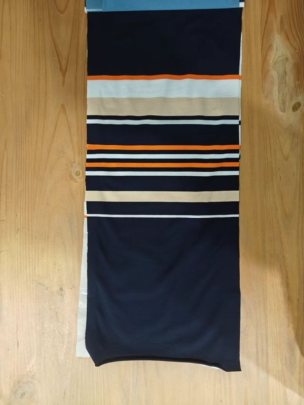 Breathable And Comfortable And Skin-Friendly Striped Knit Fabric For T-Shirt