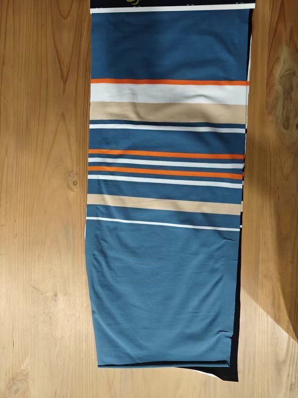 Breathable And Comfortable And Skin-Friendly Striped Knit Fabric For T-Shirt
