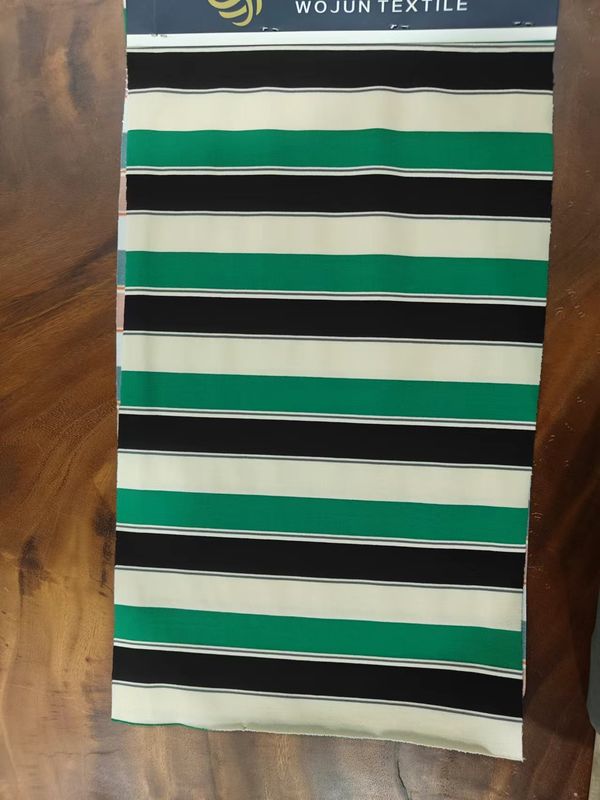 Wear-Resistant And Glossy And Skin-Friendly Striped Material Fabric For Casual Wear