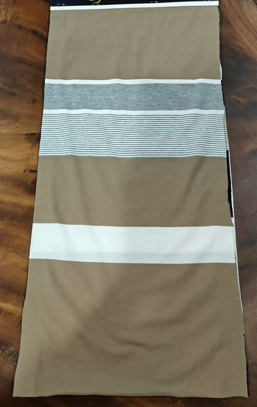 Pure Cotton Elastic Eco-Friendly Skin-Friendly Striped Material Fabric For Casual Wear