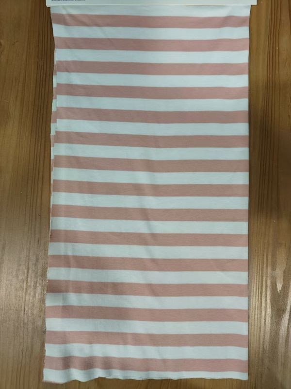 Easy To Care For And Fashionable Durable Striped Knit Fabric For T-Shirt