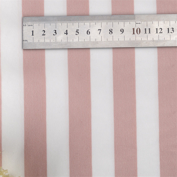 Healthy Smooth Skin-Friendly Good Elasticity Natural Striped Knit Fabric For Casual Wear