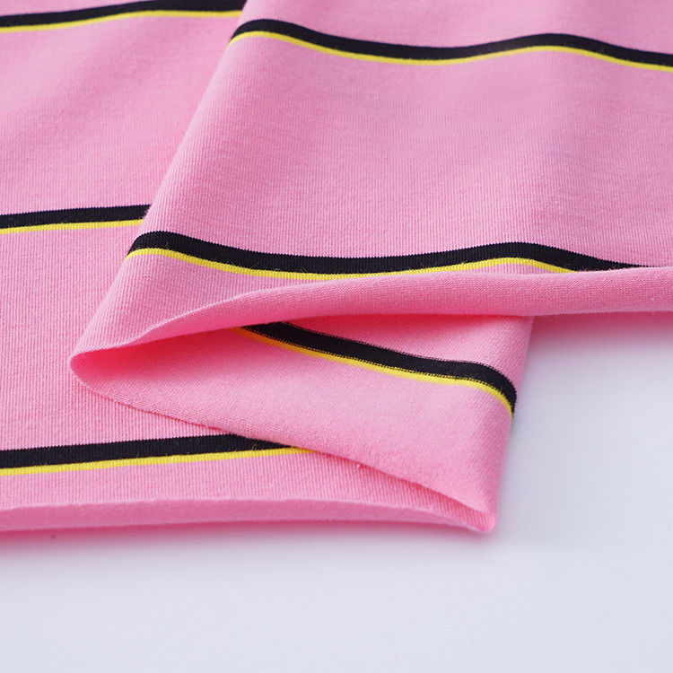 Skin-Friendly And Multicolor Personalised  Striped Knit Fabric For Casual Wear