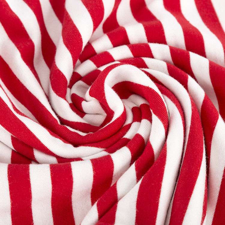 Easy To Care For And Breathable And Hygroscopic Striped Knit Fabric For  Casual Wear