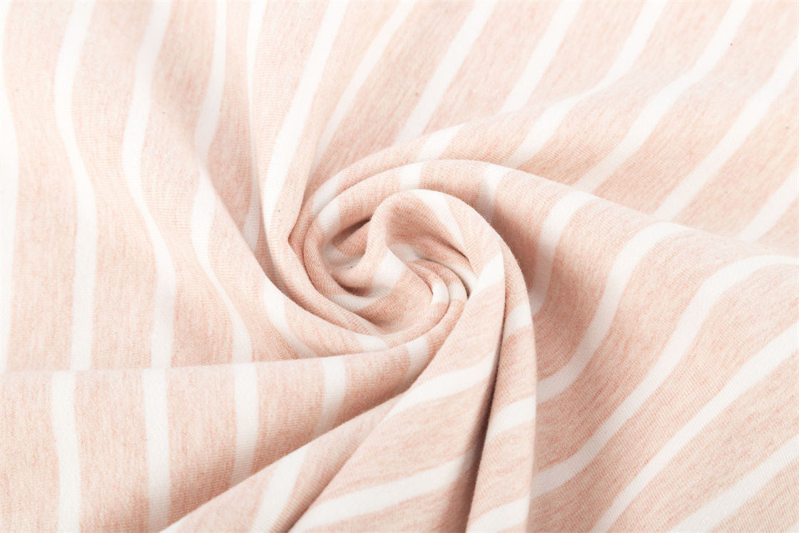 Comfortable And Soft Skin-Friendly And Elastic Striped Material Fabric For Casual Wear