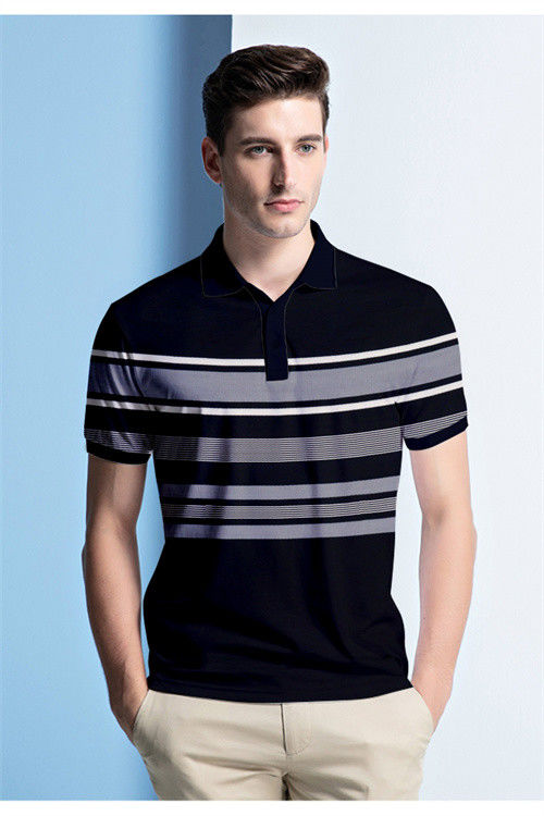 Skin-Friendly And Healthy Comfortable Hygroscopic Striped Knit Fabric For T-Shirt