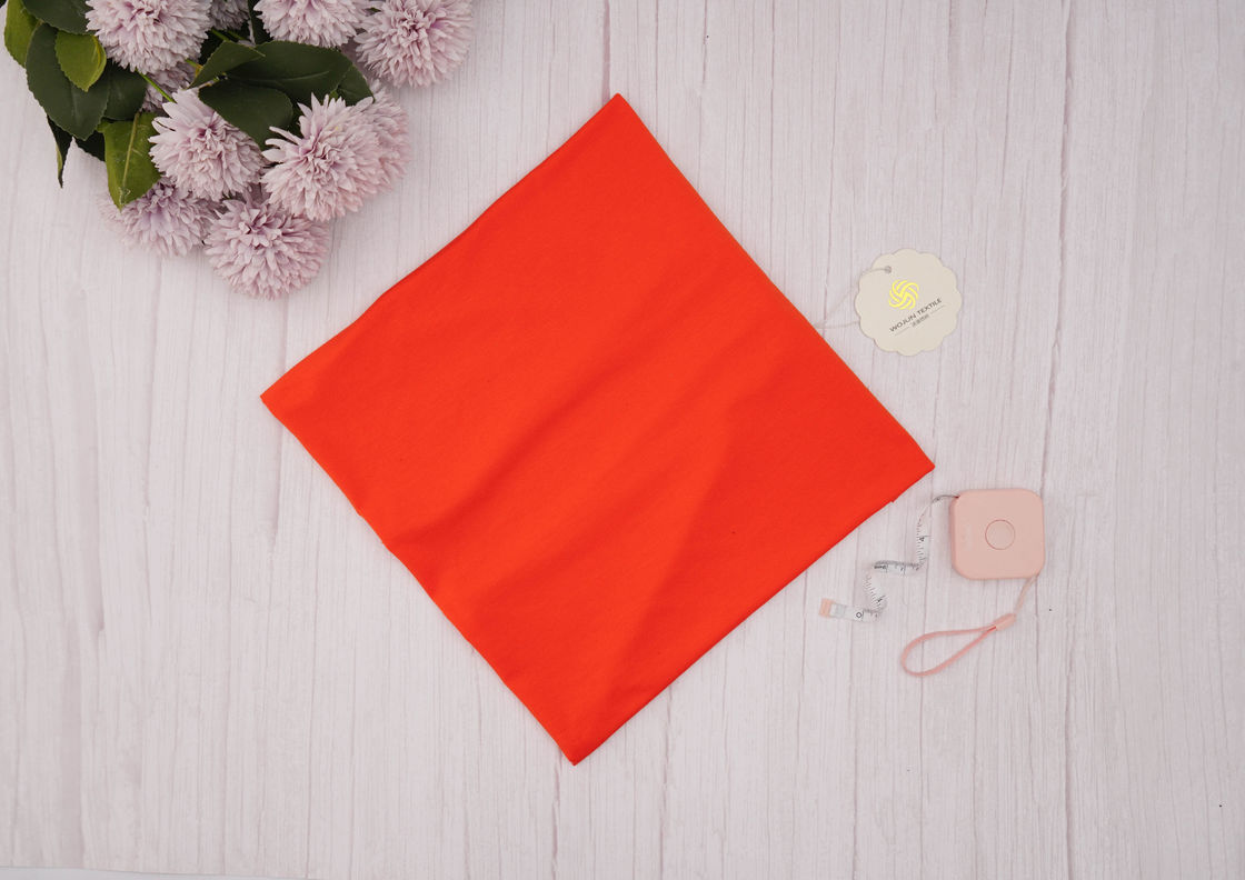 Natural High-End Glossy Comfortable Breathable Striped Knit Fabric For T-Shirt