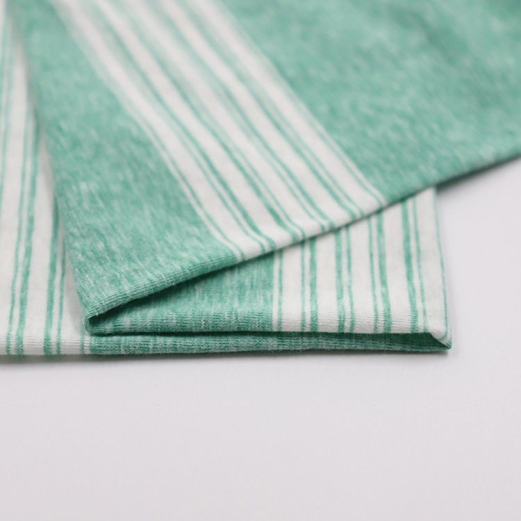 Delicate And Comfortable Beautiful And Simple Striped Knit Fabric For T-Shirt
