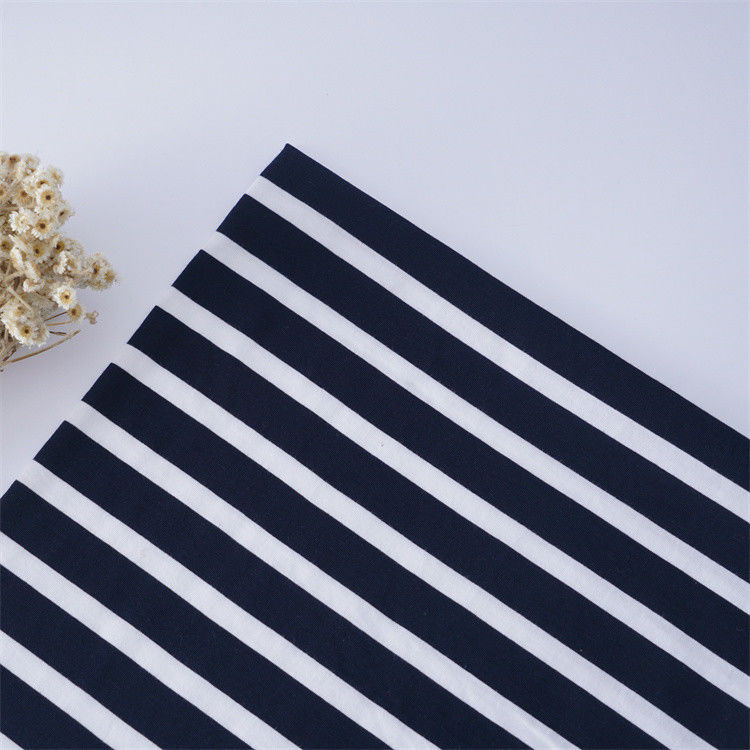 High-Quality Easy To Care Healthy And Smooth Striped Material Fabric For T-Shirt