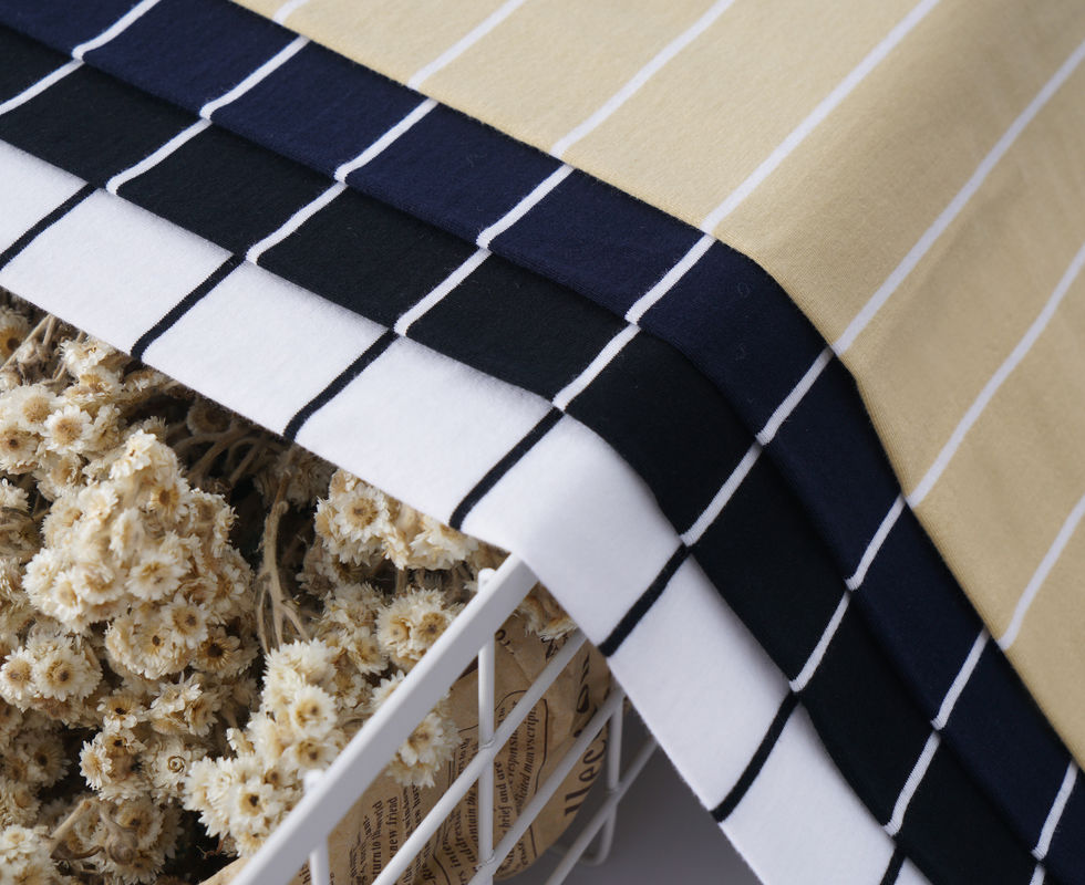 Good Quality Fashionable Comfortable And Breathable Striped Material Fabric For Casual Wear