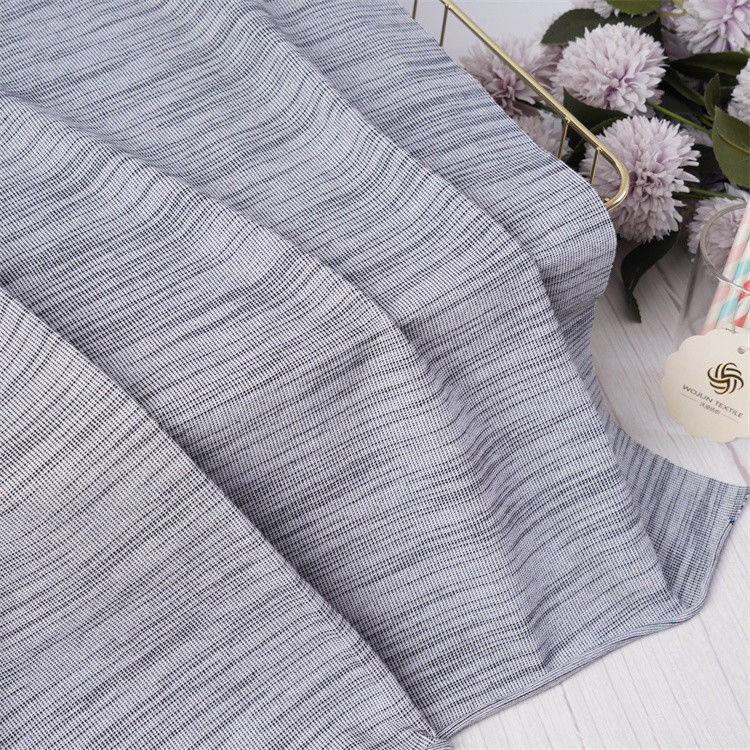Comfortable And Soft Light Skin-Friendly Striped Knit Fabric For Casual Wear