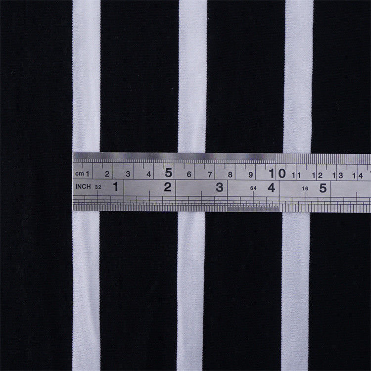 Breathable And Sweat-Absorbent Durble And Smooth Striped Knit Fabric For Casual Wear