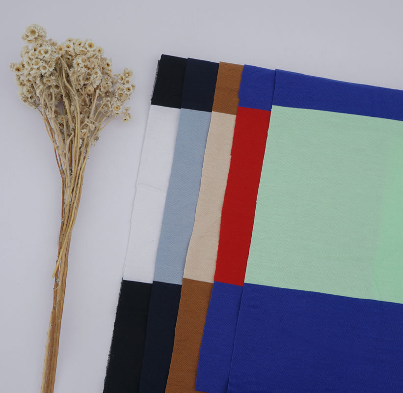 Double Skin-Friendly And Natural Environmentally Friendly Striped Knit Fabric For T-Shirt