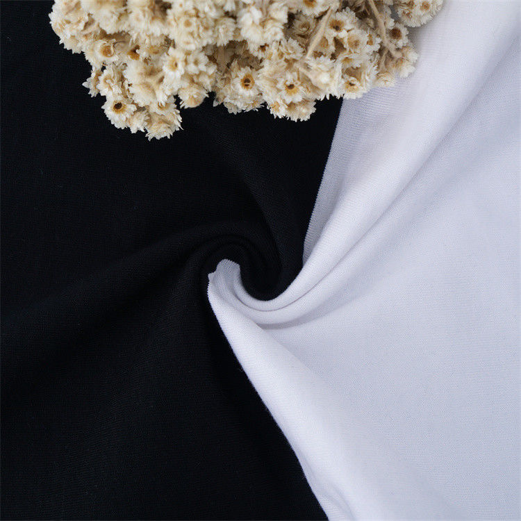 Double Skin-Friendly And Natural Environmentally Friendly Striped Knit Fabric For T-Shirt