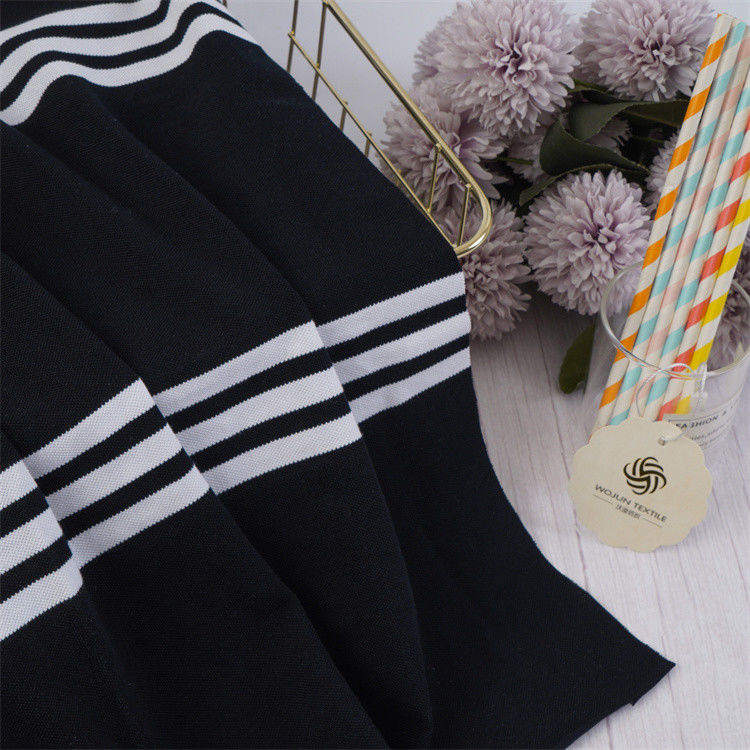 Skin-Friendly And Comfortable And Breathable Striped Knit Fabric For Leisure Wear