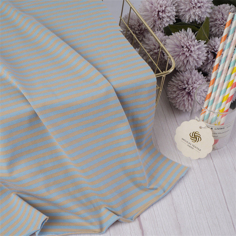 Comfortable And Smooth And Healthy Durable Striped Knit Fabric For Casual Wear