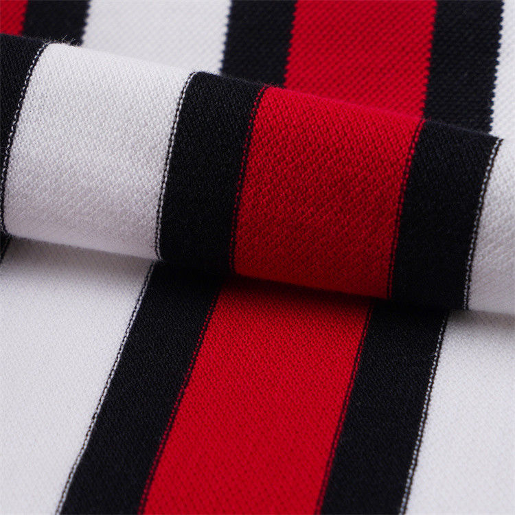 Soft Comfortable And Environmentally Friendly Durable Striped Material Fabric For Casual Wear