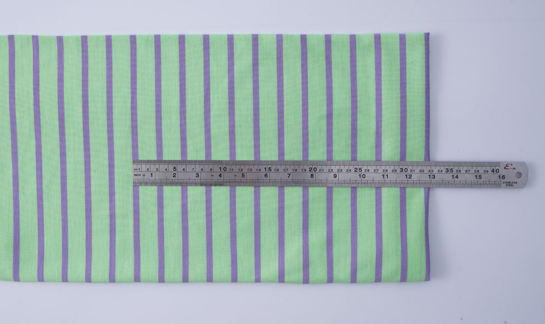 Soft And Breathable Good Texture And Pure Cotton Striped Knit Fabric For T-Shirt