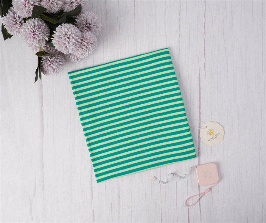 Healthy And Stylish Natural Breathable And Skin-Friendly Striped Material Fabric For T-Shirt