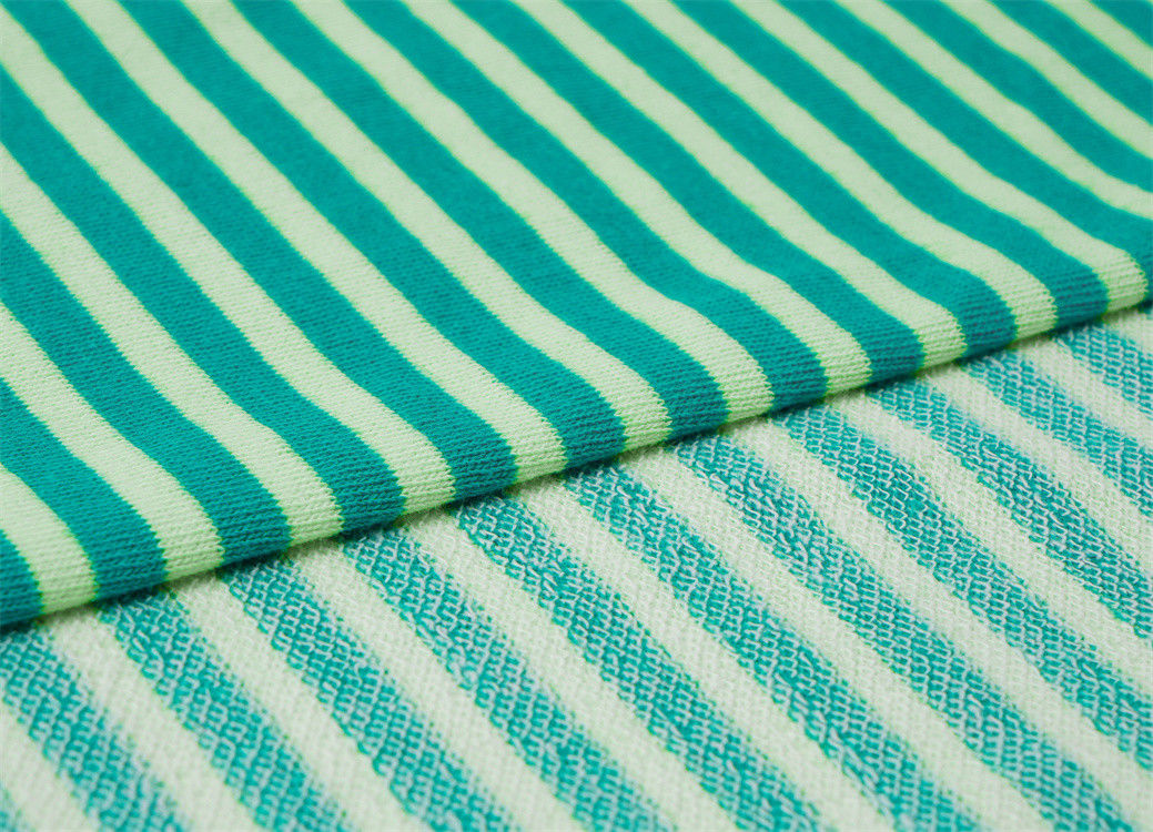 Healthy And Stylish Natural Breathable And Skin-Friendly Striped Material Fabric For T-Shirt