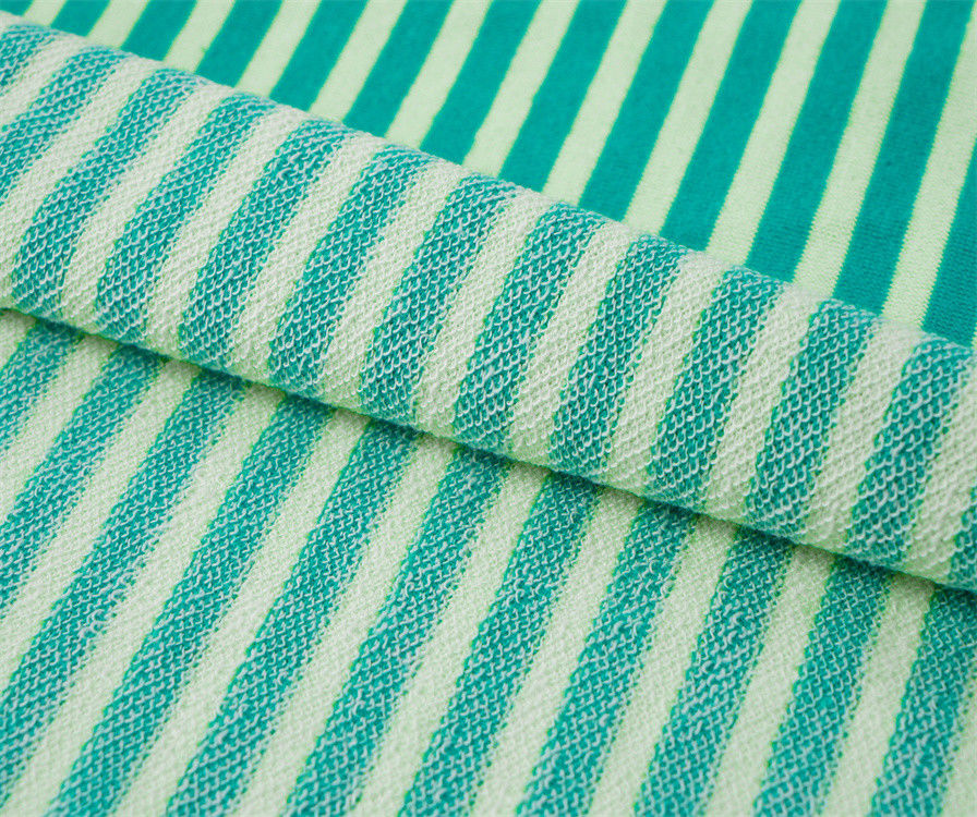 Healthy And Stylish Natural Breathable And Skin-Friendly Striped Material Fabric For T-Shirt