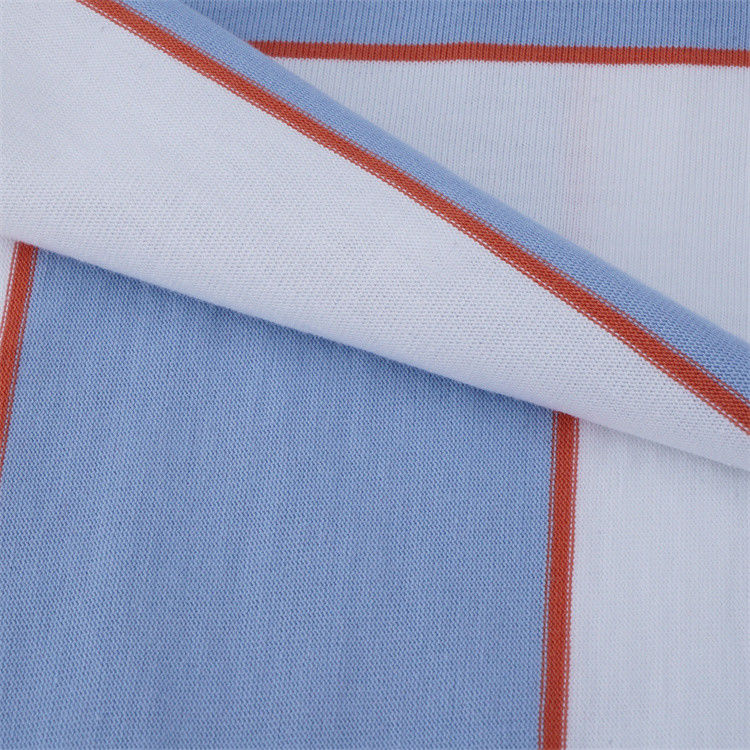 Breathable And Sweat-Absorbent Good Texture Healthy Striped Knit Fabric For Casual Wear