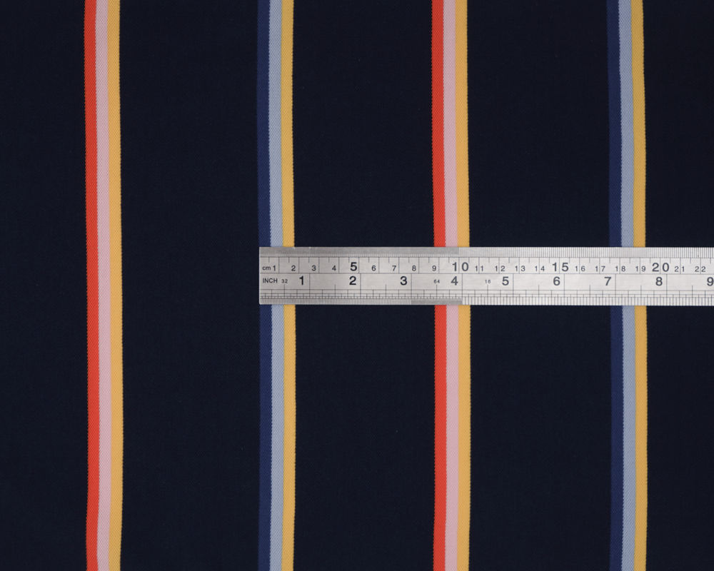 Comfortable And Natural Skin-Friendly Healthy Striped Knit Fabric For T-Shirt
