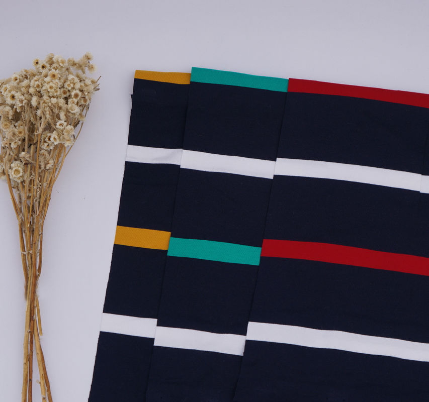 High-Quality And Breathable And Comfortable Striped Knit Fabric For Polo Shirt