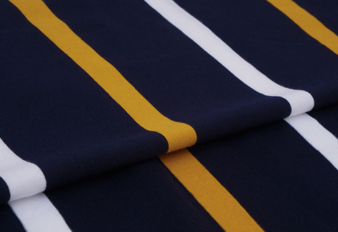 High-Quality And Breathable And Comfortable Striped Knit Fabric For Polo Shirt