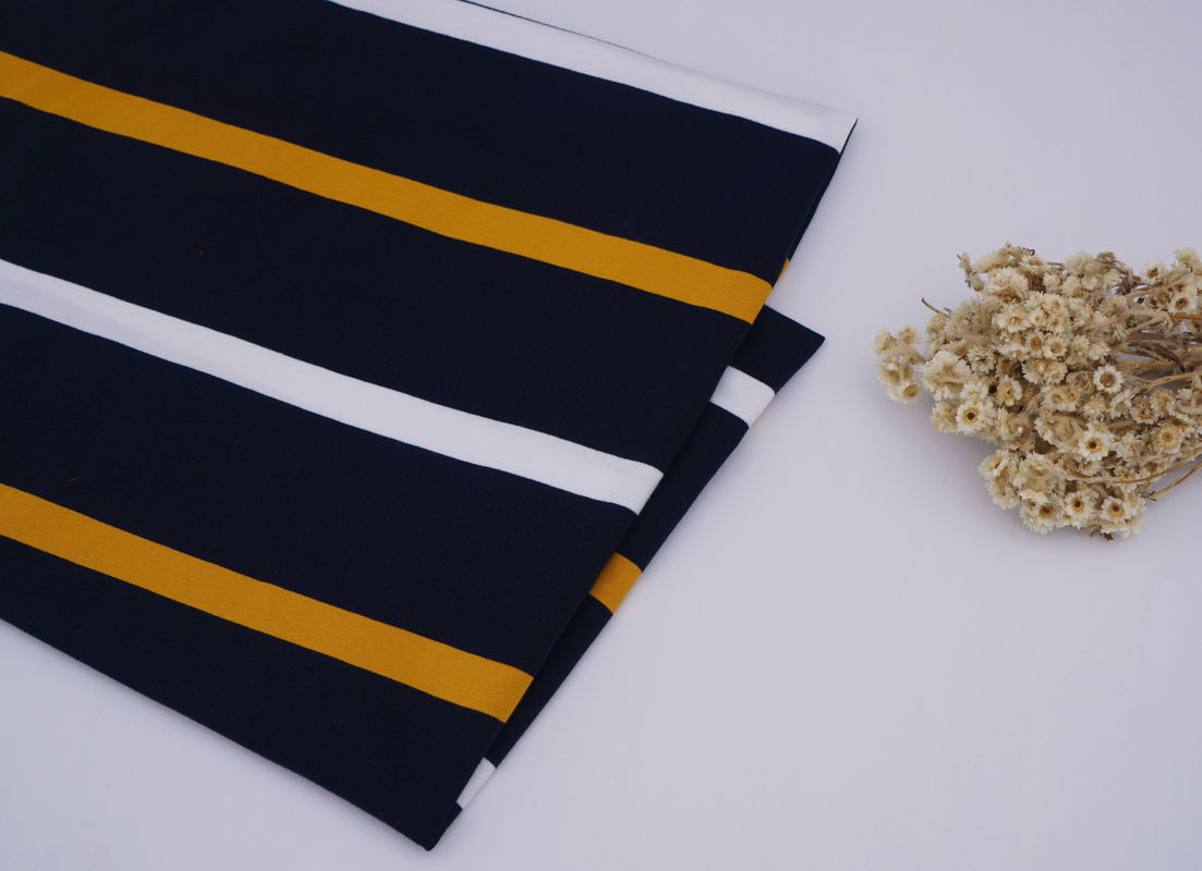 High-Quality And Breathable And Comfortable Striped Knit Fabric For Polo Shirt
