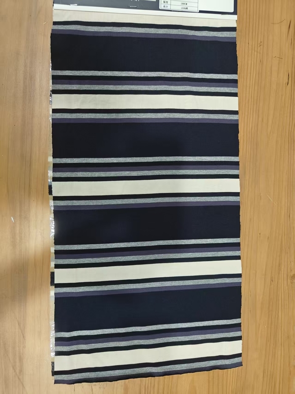 Healthy, Durable And Comfortable Good Feel Striped Material Fabric For Polo Shirt