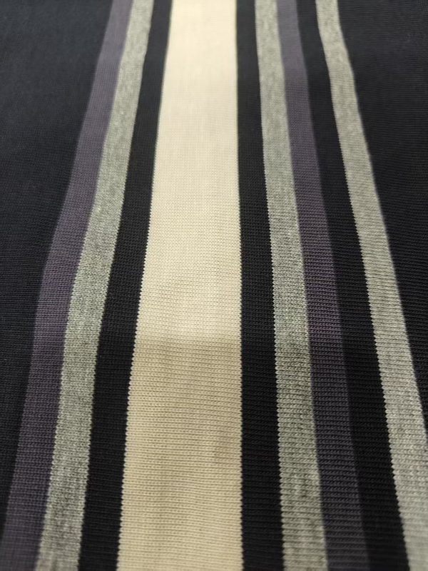 Healthy, Durable And Comfortable Good Feel Striped Material Fabric For Polo Shirt