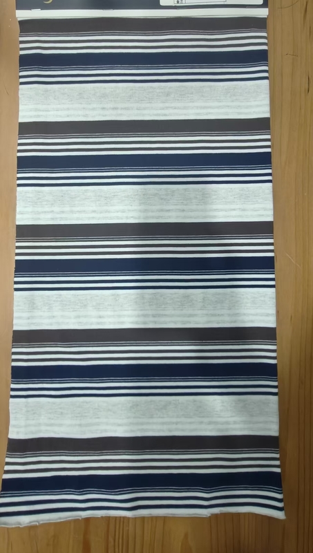 Good Version And  Breathable And Wear-Resistant Striped Knit Fabric For T-Shirt